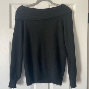 Loft off the shoulder black sweater